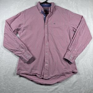 Southern Tide Pink‎ Plaid LS Button Down Shirt Mens Size Small Casual Classic